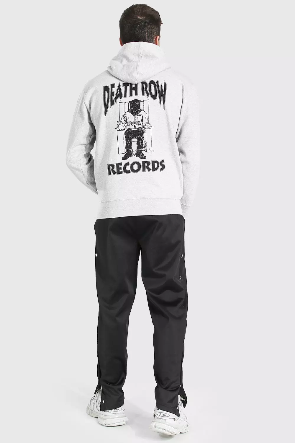 Boohooman death 2025 row hoodie